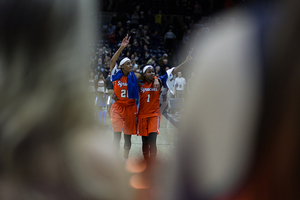 Two program greats walked off the court for the final time in Orange jerseys after losing to UConn on Monday night.