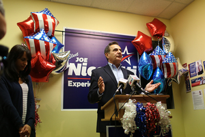 Joe Nicoletti, who was running as a Democratic and Working Families Party candidate, dropped out of the race Monday. 