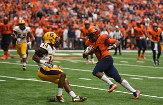 Strickland scored the touchdown that put Syracuse ahead for good when it went up 24-17.